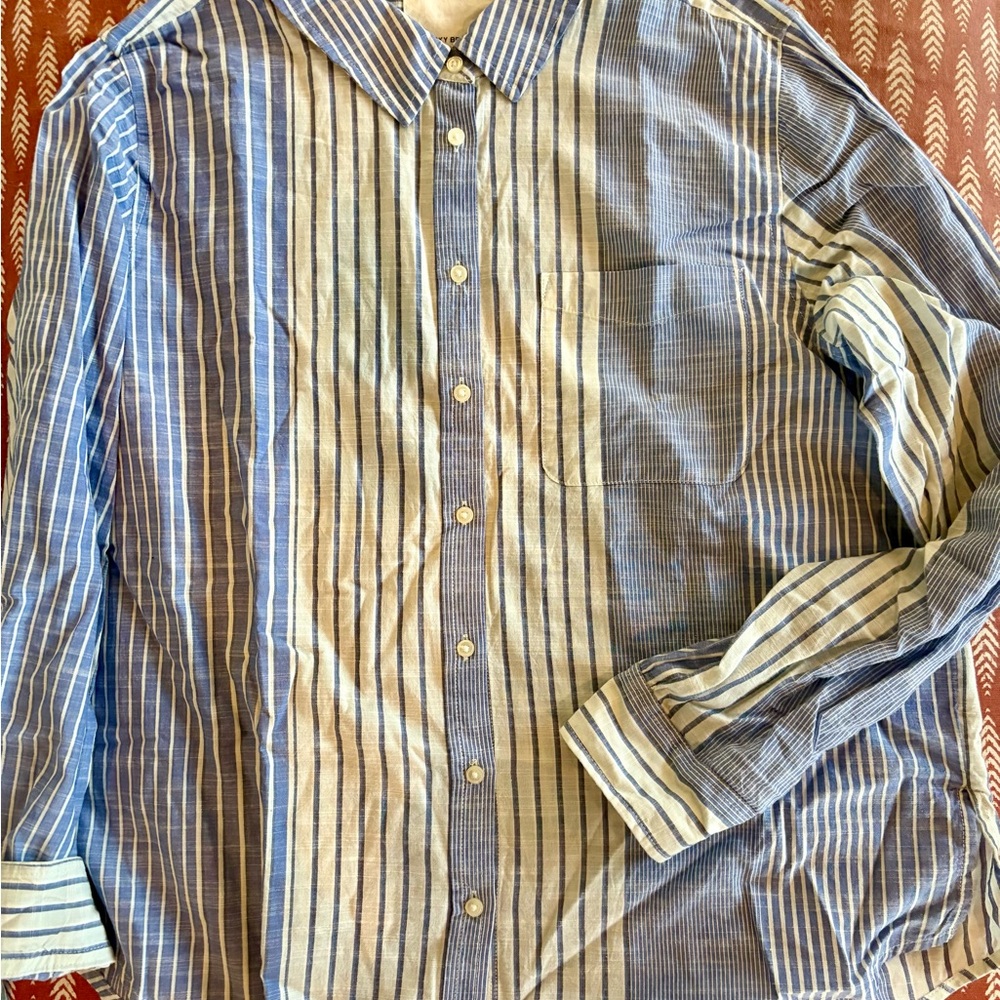 Women’s Multistripe Button-Up Shirt